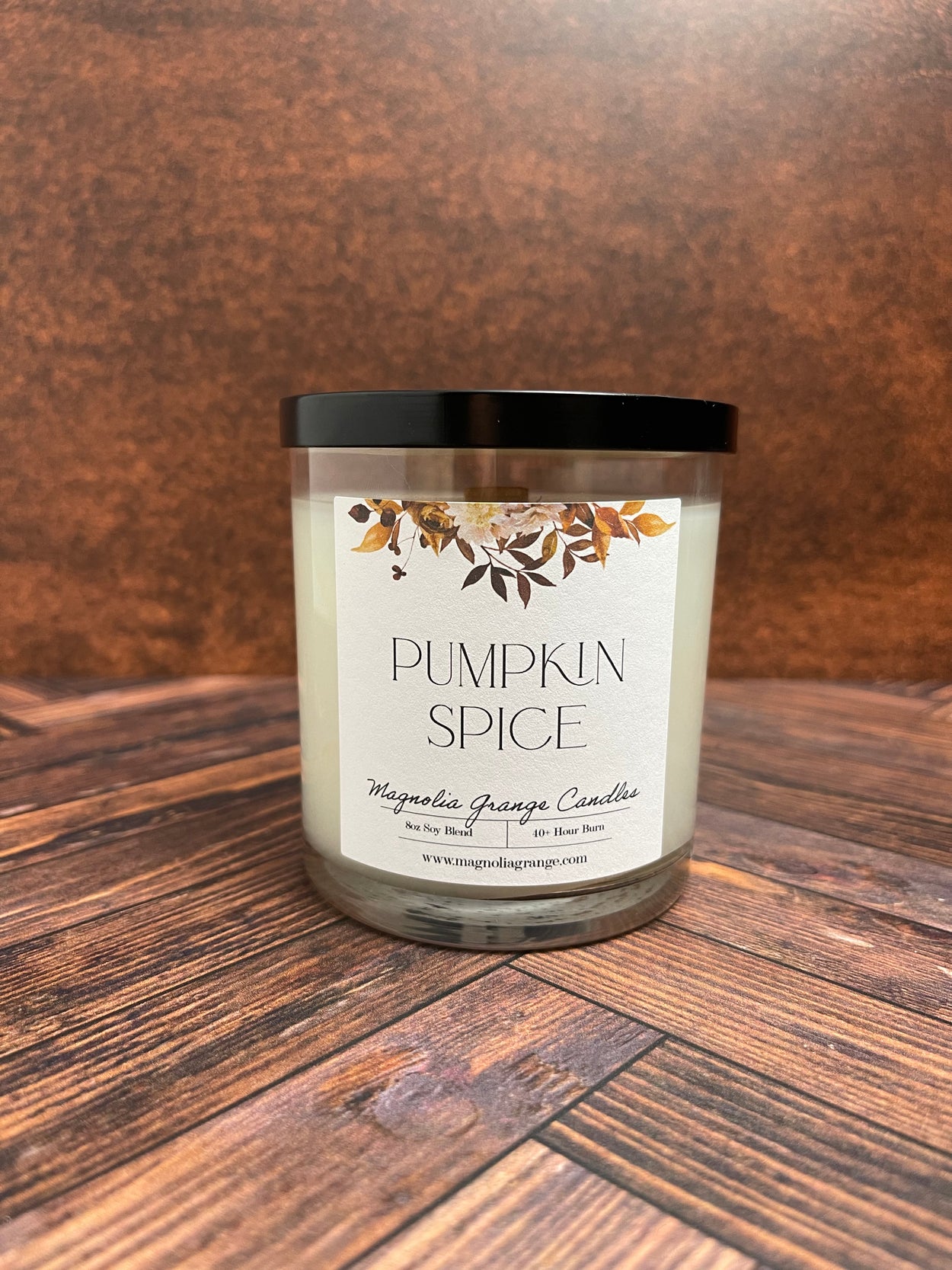 Pumpkin Spice Wood Wick 8oz Candle — Magnolia Grange